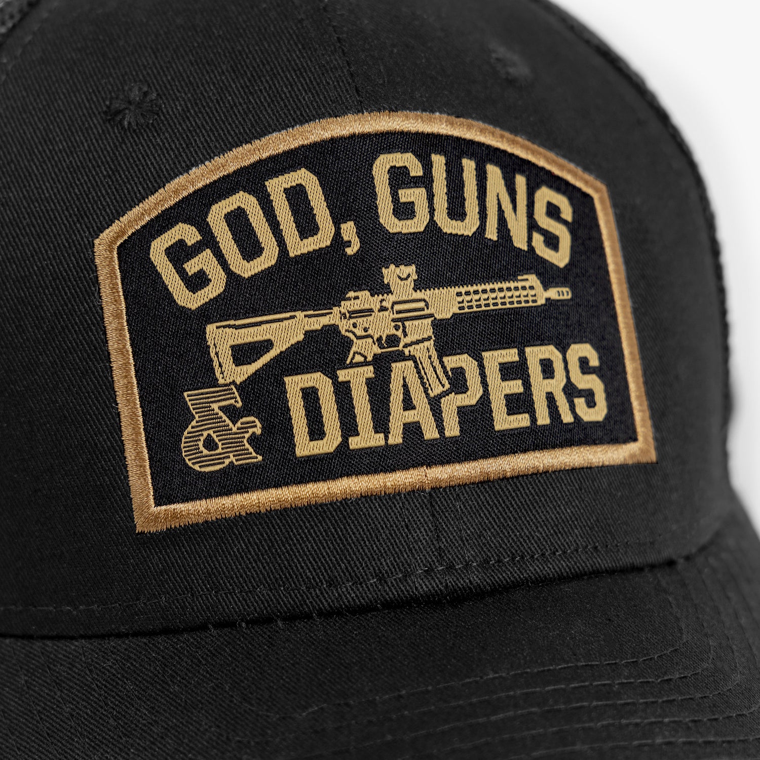 God, Guns and Diapers Low Pro Hat - Image 3