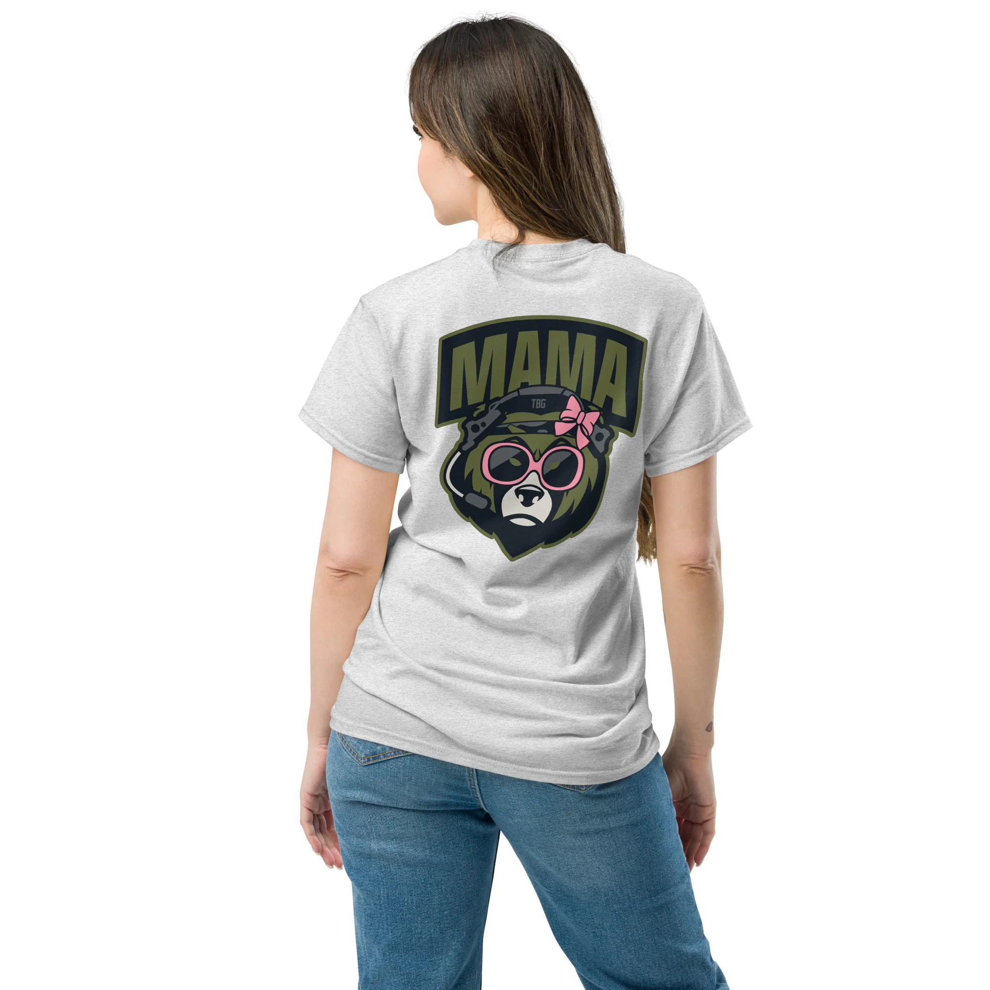 Mama Bear T-Shirt, OD Green - Image 3