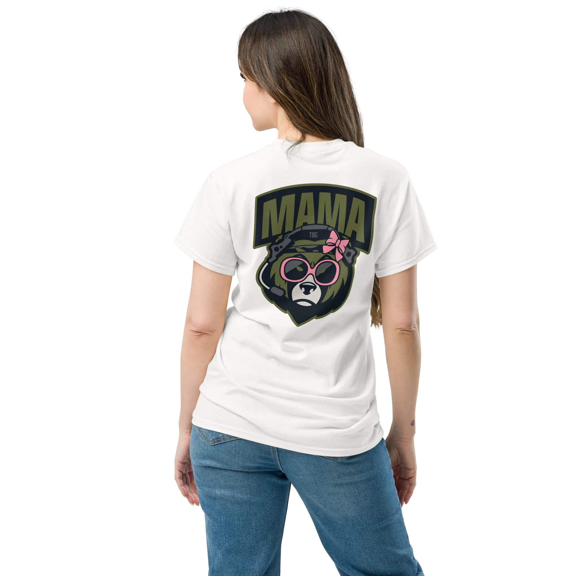 Mama Bear T-Shirt, OD Green - Image 5