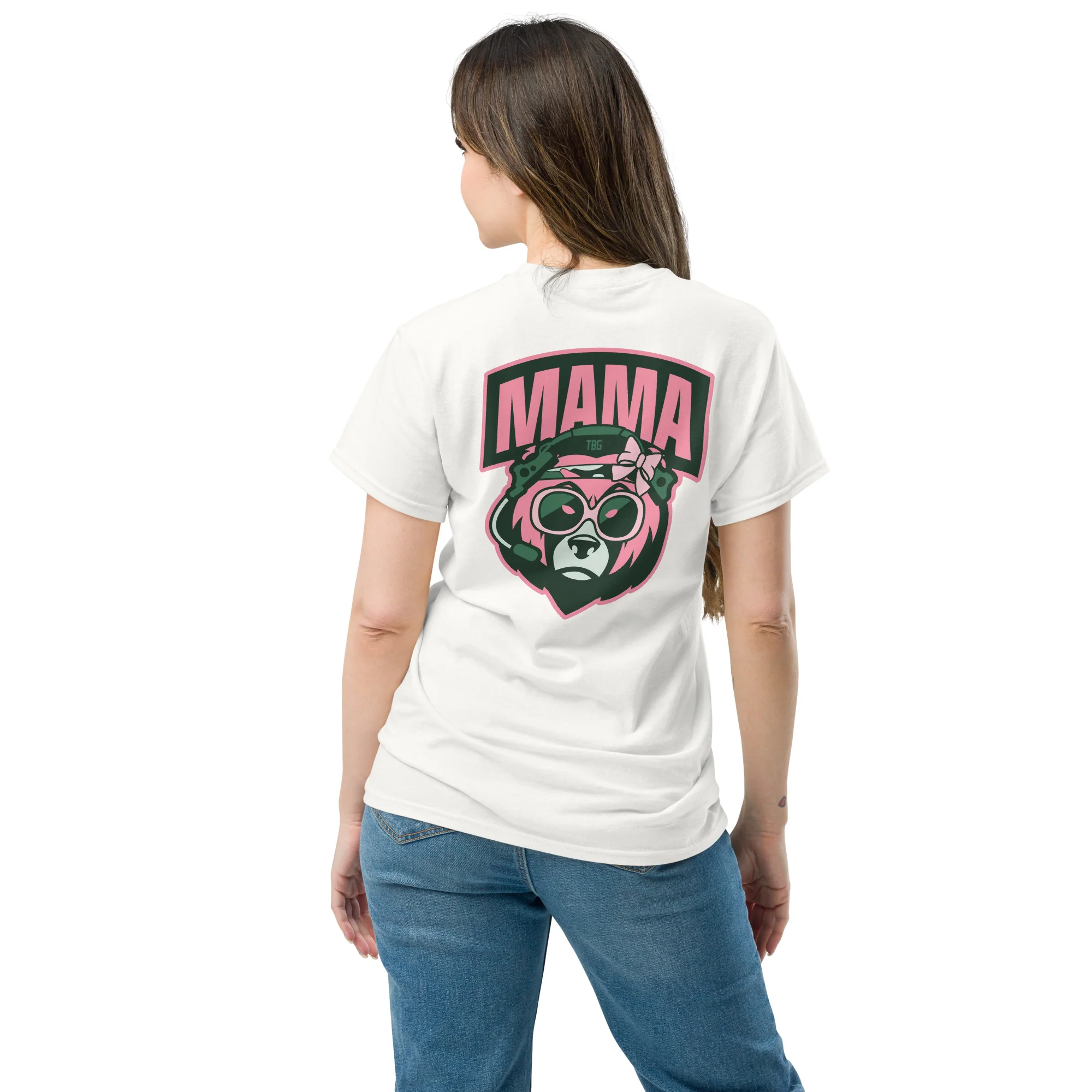Mama Bear T-Shirt, Pink - Image 3